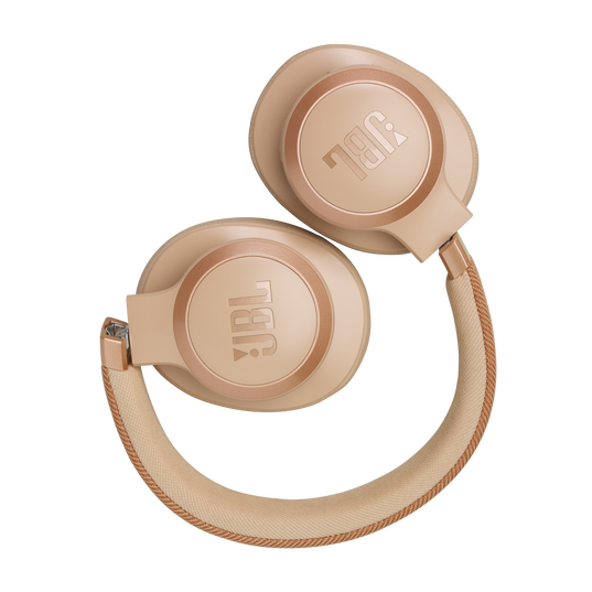JBL Live 770NC - Sandstone - Wireless Over-Ear Headphones with True Adaptive Noise Cancelling - Detailshot 5